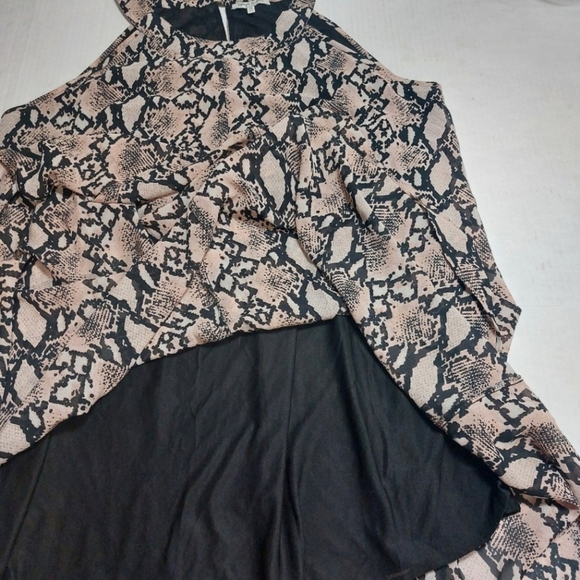 Speed Limit MPH Animal Print Flowy Women's Maxi Dress Size 1X - Picture 7 of 13